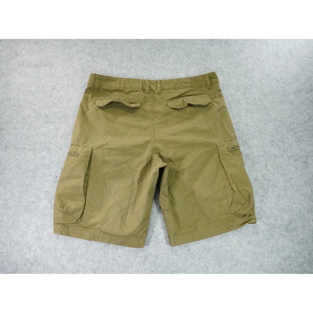 Nike Cargo Shorts Mens 34 Ripstop Olive Green Pockets Outdoor Hike Vintage Y2K‎